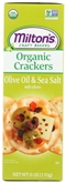 Miltons Organic Crackers Olive Oil Sea Salt 6oz