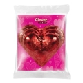 Foiled Milk Chocolate Triple Red Heart (3Oz)