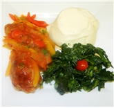 Chicken Cacciatore with Mashed Potatoes