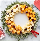 Holiday Cheese Wreath