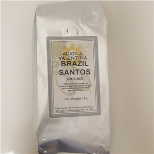 A&amp;V Brazil Santos Coffee Ground 12Oz