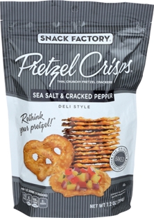 Snack Factory Sea Salt and Cracked Pepper Pretzel Crisps (6.2oz)