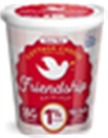 Friendship Cottage Cheese No Salt 1% (16OZ)