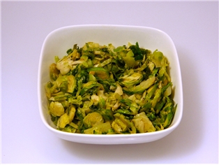 Sauteed Shredded Brussel Sprouts