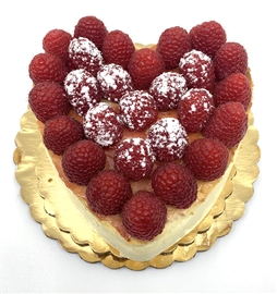 Cheese Cake Raspberry Heart Shape 6&quot;