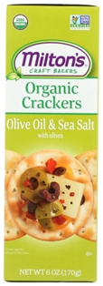 Miltons Organic Crackers Olive Oil Sea Salt 6oz