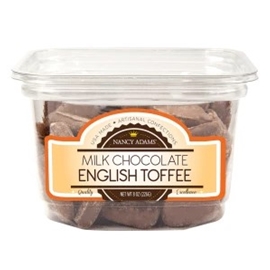 Nancy Adams Milk Chocolate English Toffee 8 OZ