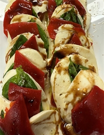 Mozzarella Caprese With Roasted Pepper &amp; Basil