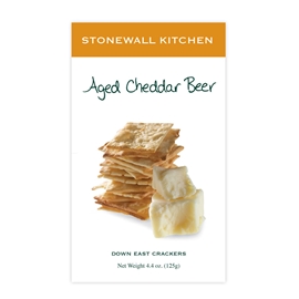 Crackers Aged Cheddar Beer Stonewall Kitchen 4.4oz