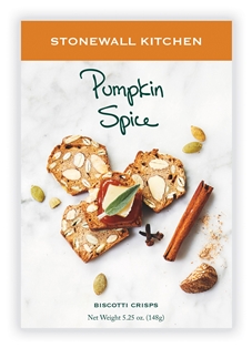 Biscotti Crisps Pumpkin Spice Stonewall Kitchen 5.25oz