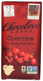 Chocolove Organic Dark Chocolate W/ Cherries (3.2Oz)