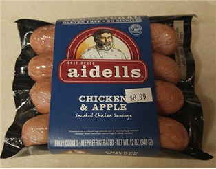 Aidells Chicken And Apple Smoked Sausage