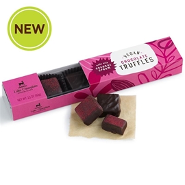 Raspberry and Dark Chocolate Vegan Truffles (2.2 oz)