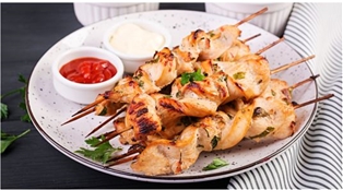 Lemon Rosemary Chicken Skewers