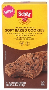 Schar Gluten Fee Soft Baked Cookies Double Chocolate 7.4oz