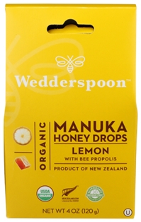 Wedderspoon Drop Manuka Lemon 4oz