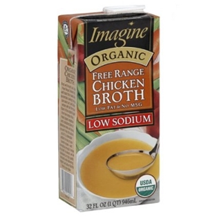 Imagine Organic Low Salt Chicken Broth (32oz)