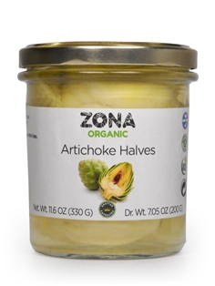 Zona Organic Artichoke Halves (330g)