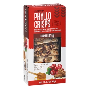 Nu Bake Phyllo Crisp Cranberry Oat 2.8oz