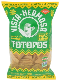 Vista Hermosa Organic Salted Totopos (9oz)