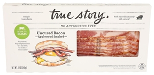 True Story Applewood Smoked Uncured Bacon 12oz