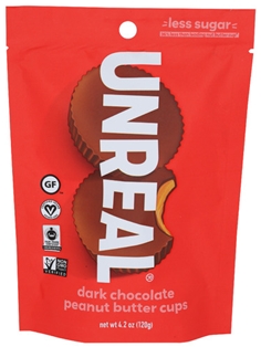 Unreal Dark Chocolate Peanut Buter Cups 4.2oz