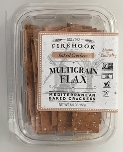 Firehook Organic Crackers Multigrain Flax (8oz)