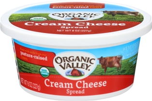 Organic Valley Cream Cheese Tub 8oz